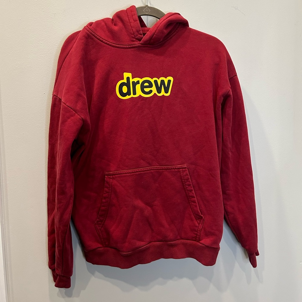 Drew House × Justin Bieber Crimson Hoodie